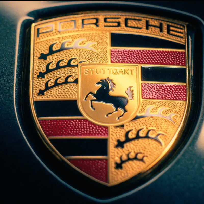 Still shot of video shoot featuring a Porsche, produced in Simcoe County